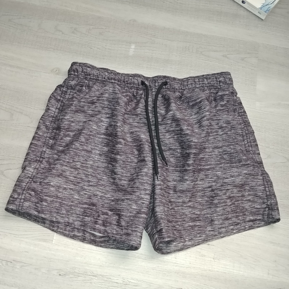 H&M • Mens • Summer Beach Vacation Swim Trunks Gray Grey Heather Shorts Medium